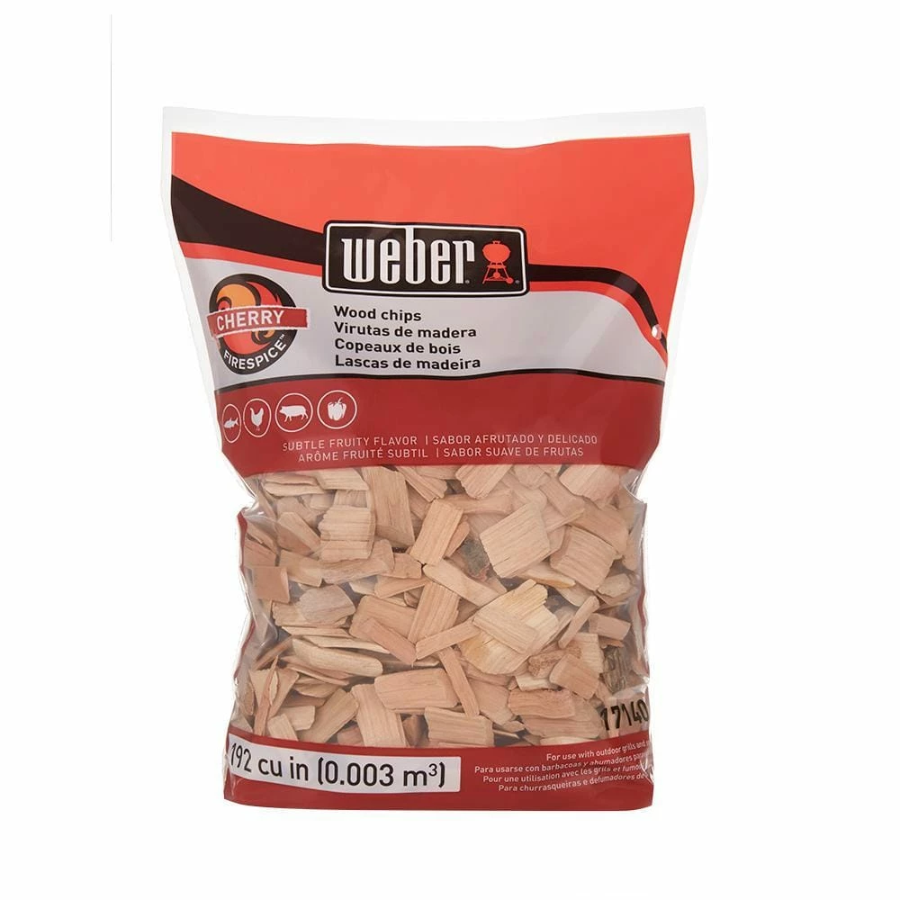 Promo ๐ Weber Cherry Wood Chips (2 Lb.) - 17140 ๐ 3 Weber Cherry Wood Chips (2 Lb.) - 17140