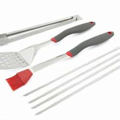 GrillPro Stainless Steel Tool Set W/ Ergo Grips (7-Piece) BBQ Accessories