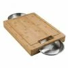 Napoleon Cutting Board W/ Stainless Steel Bowls