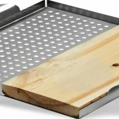 Napoleon Stainless Steel Multi-Functional Topper W/ Cedar Plank - 70026