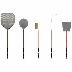 Alfa Forni BBQ Accessories Alfa 36" 5-Piece Pizza Peel Set (Red) - AC-5PSET36RD