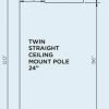 Cheapest ๐ Bromic Heating Bromic Eclipse Electric Ceiling Pole (24" Twin Straight) - BH3230003 ๐ 2 Bromic Heating Bromic Eclipse Electric Ceiling Pole (24" Twin Straight) - BH3230003