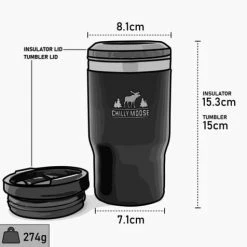 Cheap ⌛ Chilly Moose Brent Quad - 14oz Insulator & Tumbler ✨ 15 Chilly Moose Brent Quad - 14oz Insulator & Tumbler