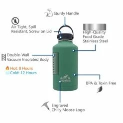 Chadwicks & Hacks BBQ Accessories Chilly Moose Portage Canteen - 64oz