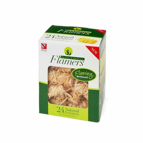 Brand new ๐ Flamers Natural Fire Starter (24 Pack) - FLA24 BBQ Accessories ๐ 3 Flamers Natural Fire Starter (24 Pack) - FLA24 BBQ Accessories