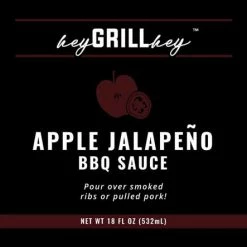 (Do Not Use) Hey Grill Hey BBQ Sauce (Apple Jalapeno 18 Fl. Oz.) - HGHAJX6