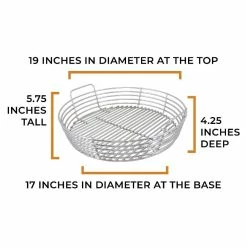 BBQ Accessories Kick Ash Basket (Big Green Egg - XLarge) - KAB-XL-SS