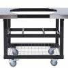 BBQ Accessories Primo Cart With Basket And Stainless Steel Side Shelves For Oval JR 200 Grills - PG00320