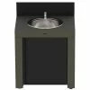 ENO La Plancha Modulo Outdoor Sink & Cupboard (Gray Galvanized Steel) - PMOD7003