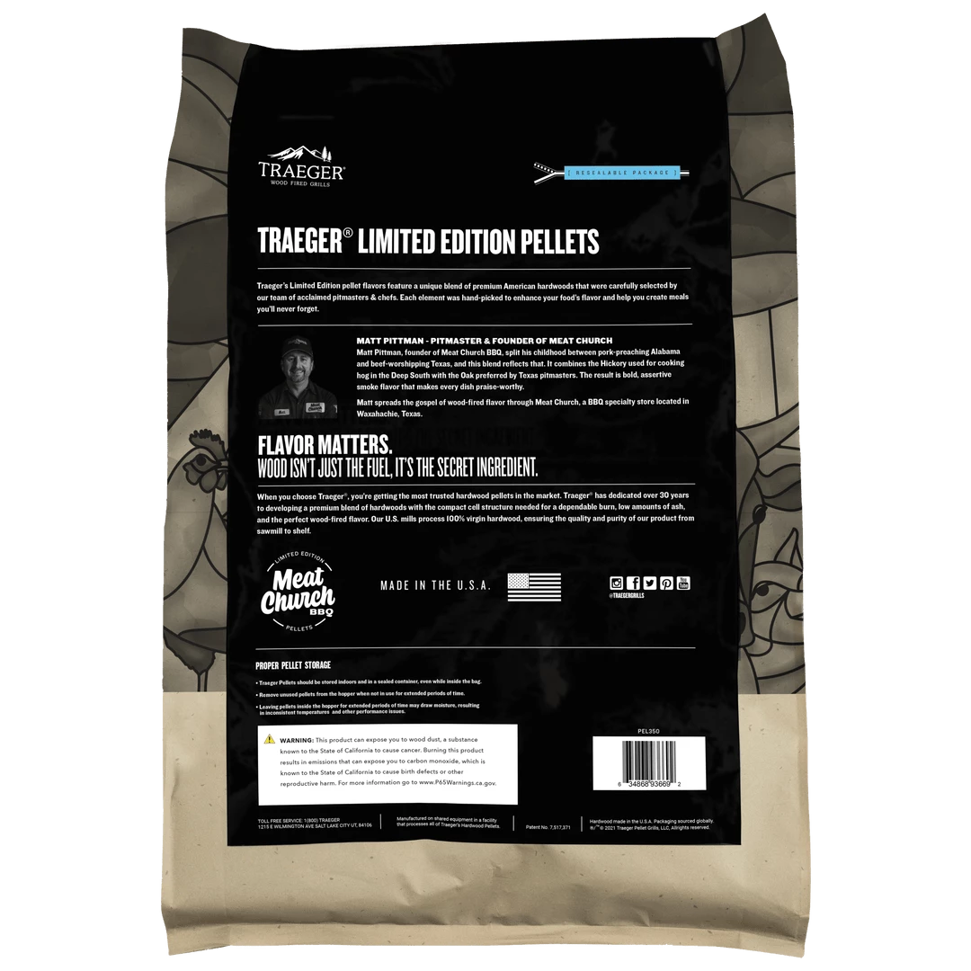 Outlet ๐ฅฐ Traeger Canada Traeger Meat Church Blend Wood Pellets 18lb (Limited Edition) - PEL350 ๐ 4 Traeger Canada Traeger Meat Church Blend Wood Pellets 18lb (Limited Edition) - PEL350