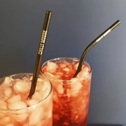 Chadwicks & Hacks BBQ Accessories Chilly Moose Stainless Steel Reusable Straws (8 Pack) - BWSTRAW