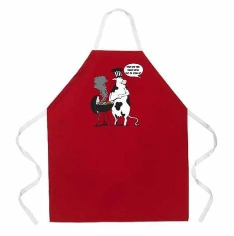 Discount ๐คฉ LA Imprints Attitude Apron - Cow BBQ BBQ Accessories ๐ 4 LA Imprints Attitude Apron - Cow BBQ BBQ Accessories