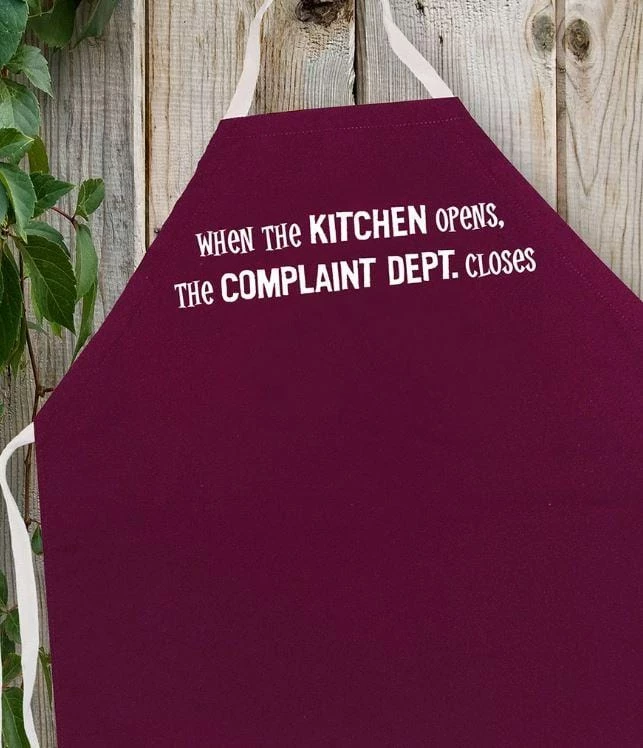 Coupon ๐ LA Imprints Attitude Apron - Complaint Department BBQ Accessories ๐งจ 3 LA Imprints Attitude Apron - Complaint Department BBQ Accessories