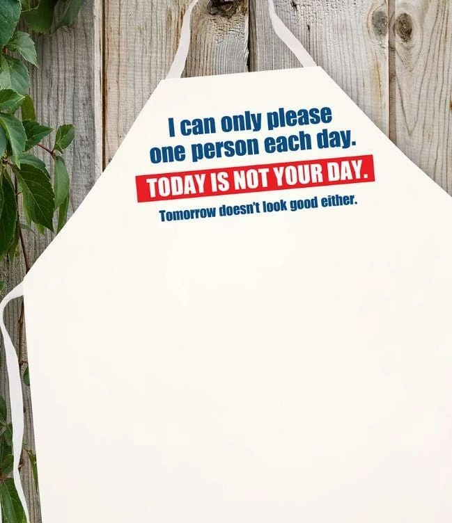 Flash Sale 💯 BBQ Accessories LA Imprints Attitude Apron - Today Is Not Your Day ❤️ 3 BBQ Accessories LA Imprints Attitude Apron - Today Is Not Your Day