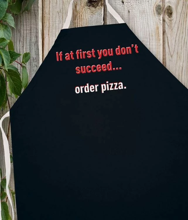 Wholesale ๐ฅฐ LA Imprints Attitude Apron - Order Pizza BBQ Accessories ๐ 3 LA Imprints Attitude Apron - Order Pizza BBQ Accessories