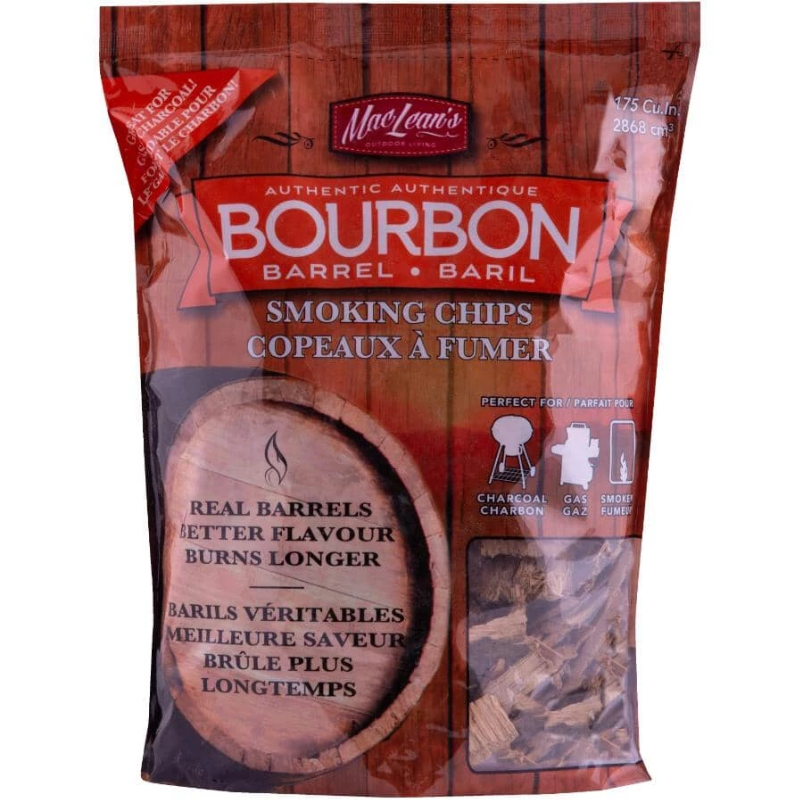 Outlet ⭐ Maclean Outdoor Living Inc. MacLean's Smoking Chips (Bourbon - 2lb.) - CB-120KB-CP BBQ Accessories 🔥 3 Maclean Outdoor Living Inc. MacLean's Smoking Chips (Bourbon - 2lb.) - CB-120KB-CP BBQ Accessories