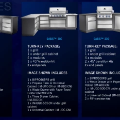 Parts Napoleon OASIS Two Drawer Cabinet - IM-2DC-CN